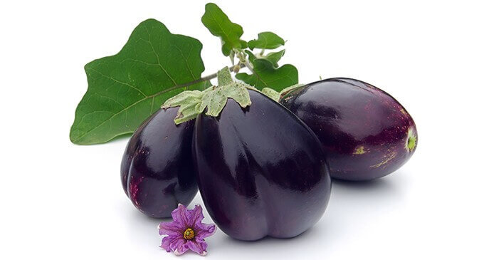 Aubergine tegen buikvet