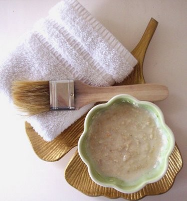 bakje met crème van haver