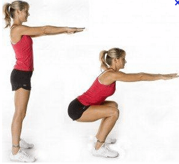 Je spieren trainen met bijvoorbeeld squats