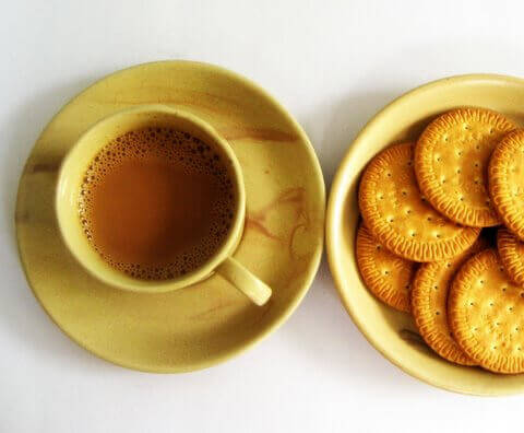 Thee met koekjes