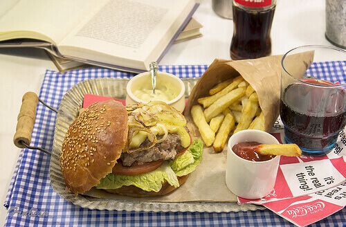 hamburger en patat