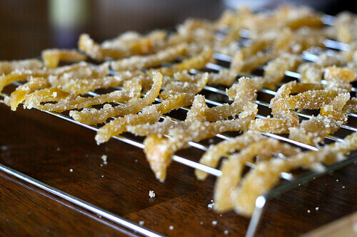 gesuikerde citrusschil