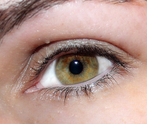 De kleur van je ogen is groen