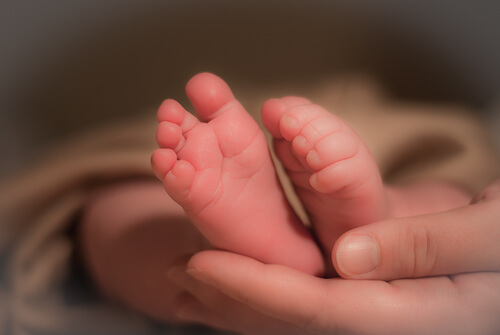 De voetjes van een baby