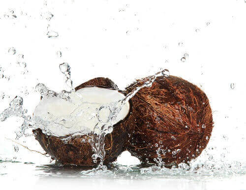 kokosnoot en kokosnootwater