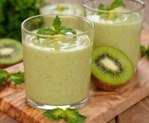 Vet verbranden met groene sapjes