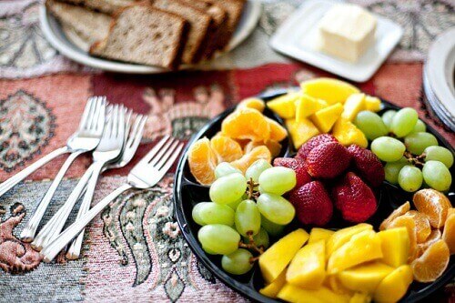 schaaltje met fruit