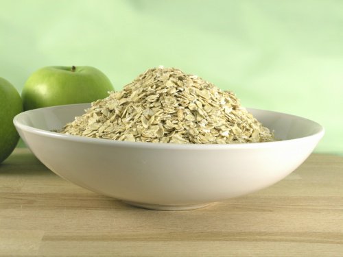 Havermout en groene appels
