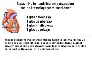 De risico's van obstructie van de kransslagaders