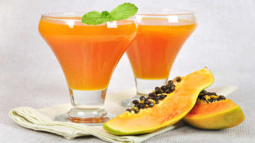 Smoothie met Papaja
