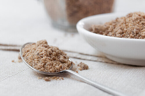 lepel met rietsuiker