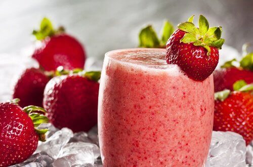 Smoothie met Aardbeien