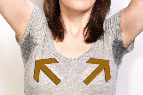 Zweetplekken onder de Oksels