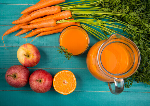 Wortel en appel voor een stralende huid