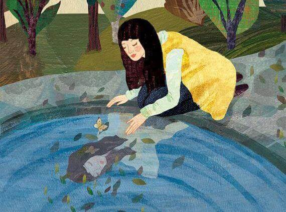 Vrouw bij het Water
