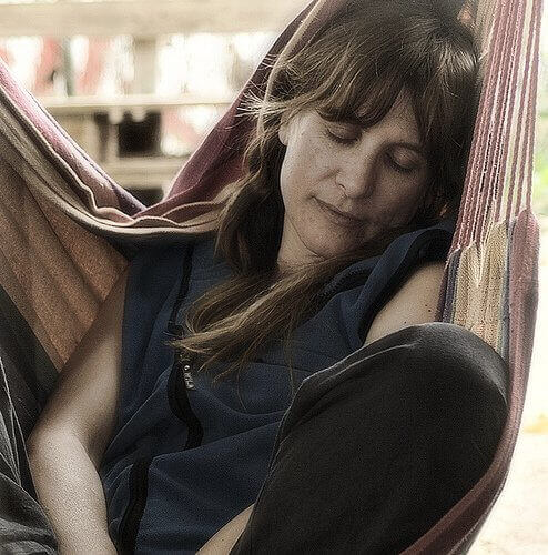 Rusten in een hangmat