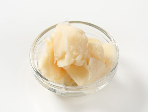 Vet in een schaaltje