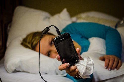 Mobiele telefoon is slecht voor de nachtrust