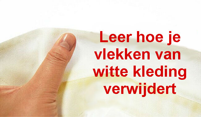 kleding-wit Zweetvlekken