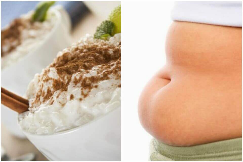 Eet rijstpudding en verlies gewicht