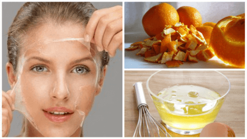 Verstevig de huid met eiwit en sinaasappelschil