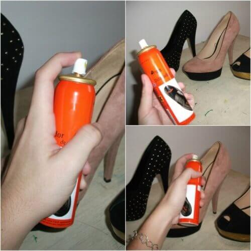 Spray op Schoenen