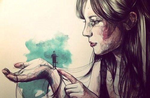 Grote vrouw en kleine man - gendergelijkheid