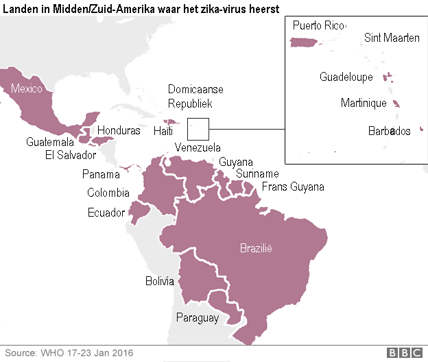 zika kaart