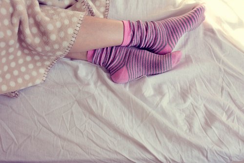 Sokken aan in bed