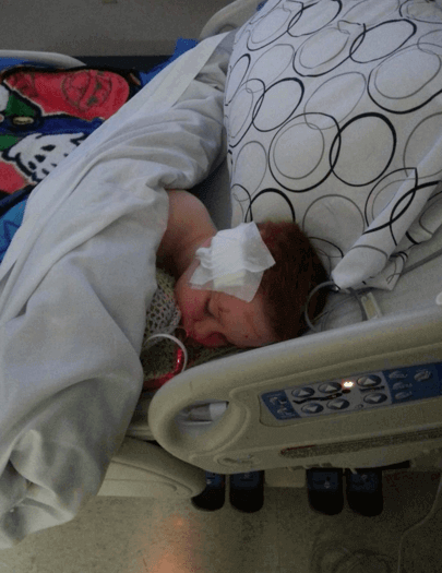 Gabriel in het ziekenhuis