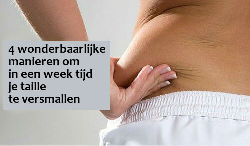 Vier trucjes voor een slankere taille in slechts één week