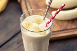Cholesterolverlagende smoothie van meloen en banaan