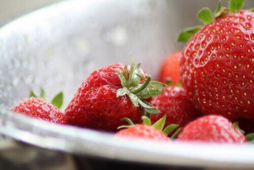 bakje aardbeien
