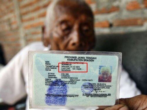 de papieren van Mbah Gotho