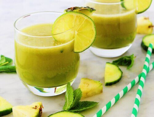 Appel-Ananassmoothie