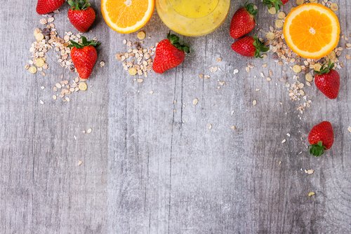 Sinaasappel en Aardbei