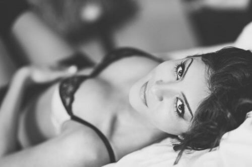 Vrouw in lingerie