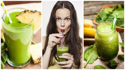 5 groene smoothies om je lichaam te ontgiften en gewicht te verliezen