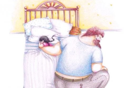 Vader stopt dochter in