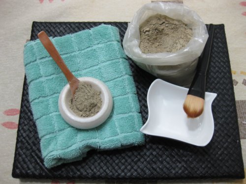 Ingrediënten voor een groen gezichtsmasker