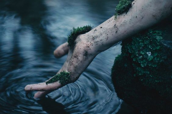 Hand in water