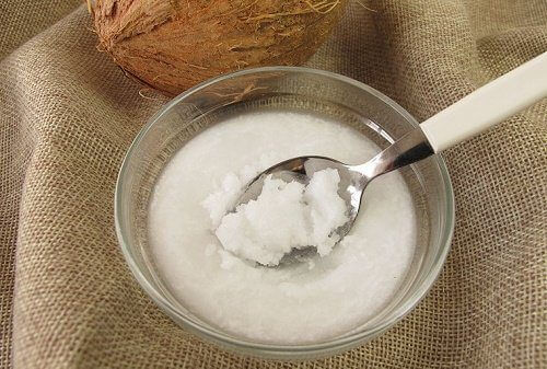 Behandeling met suiker en kokosolie