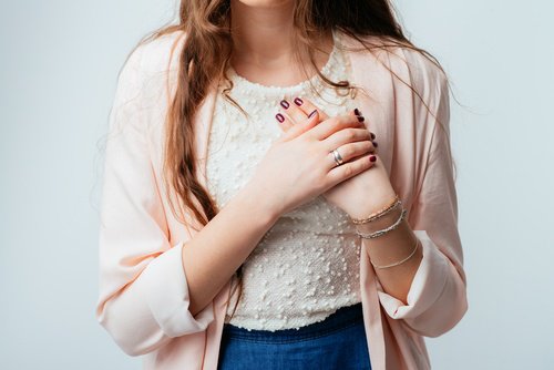 Vrouw met hartaandoening