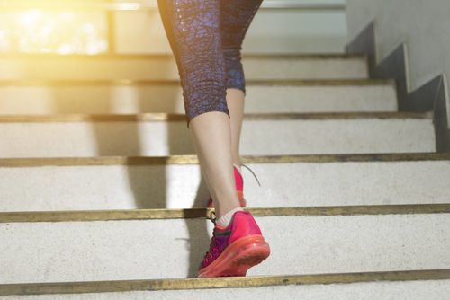 Traplopen om calorieën te verbranden