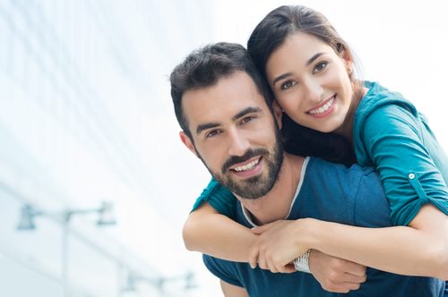 gelukkige relatie en liefde