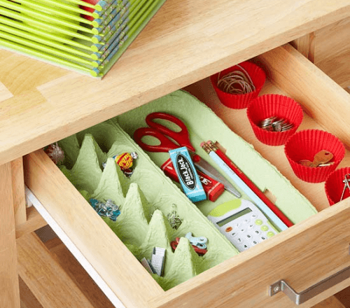 Huis op orde met eierdozen