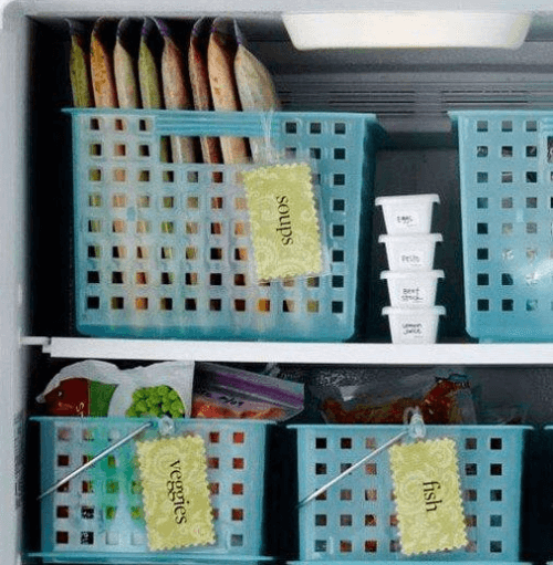 Huis op orde dozen in je vriezer