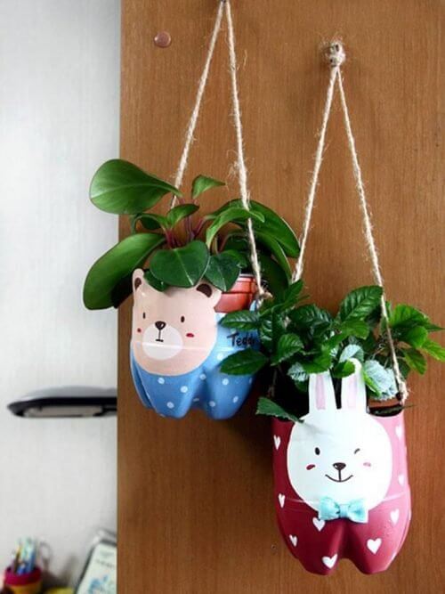 recyclen tot plantenhanger