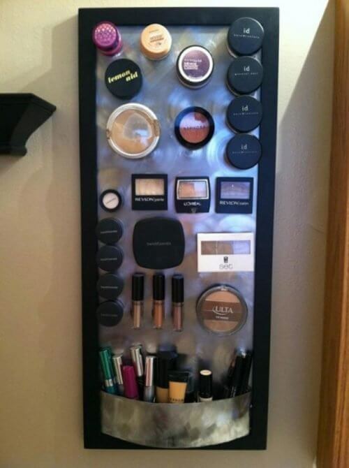Huis op orde met een make up bord