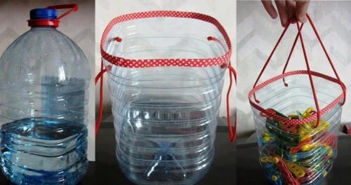 Recyclen tot een mandje